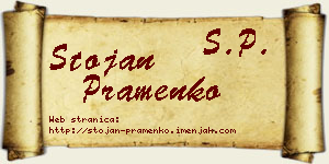 Stojan Pramenko vizit kartica